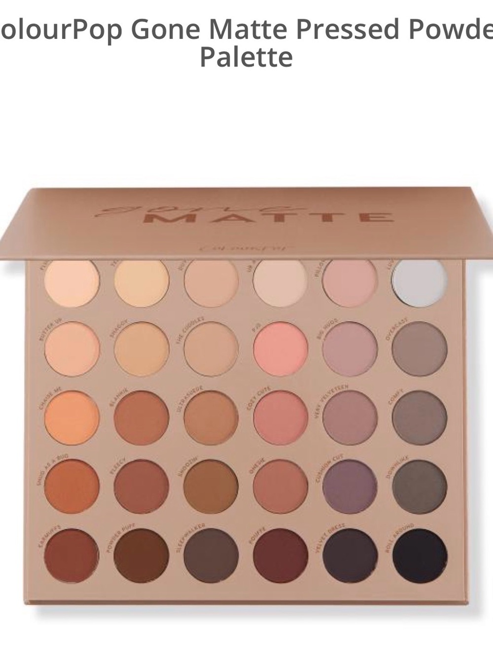 Colourpop gone matte pressed powder palette NEW IN BOX!